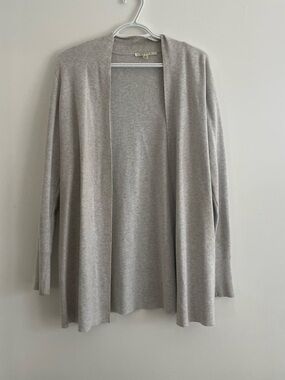 Cyrus Light Gray Open-Front Women's Cardigan